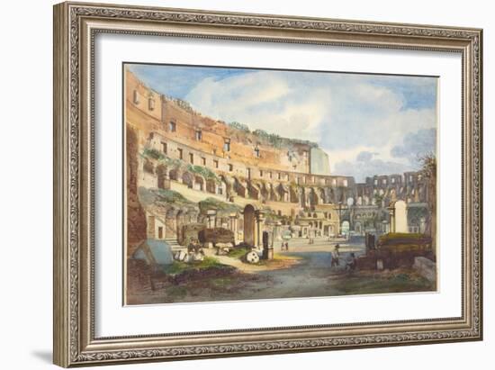 Interior of the Colosseum-Ippolito Caffi-Framed Giclee Print