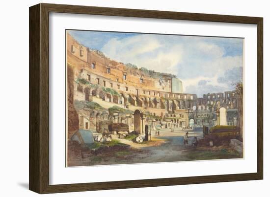 Interior of the Colosseum-Ippolito Caffi-Framed Giclee Print