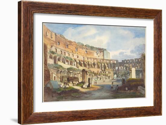 Interior of the Colosseum-Ippolito Caffi-Framed Giclee Print