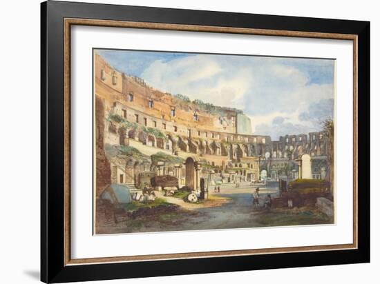 Interior of the Colosseum-Ippolito Caffi-Framed Giclee Print