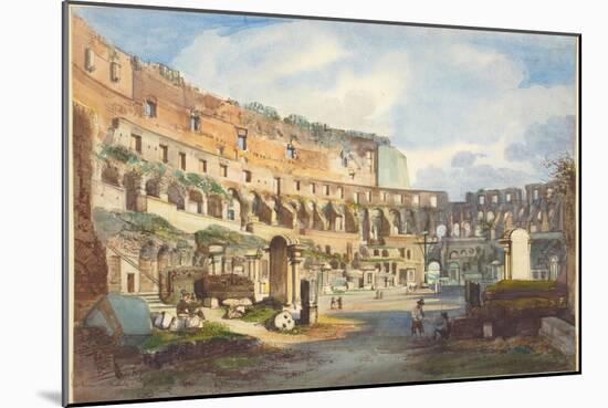 Interior of the Colosseum-Ippolito Caffi-Mounted Giclee Print