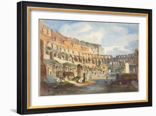 Interior of the Colosseum-Ippolito Caffi-Framed Giclee Print