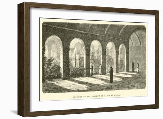 Interior of the Convent of Mercy at Cuzco-Édouard Riou-Framed Giclee Print