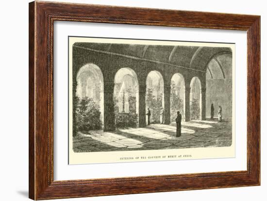 Interior of the Convent of Mercy at Cuzco-Édouard Riou-Framed Giclee Print