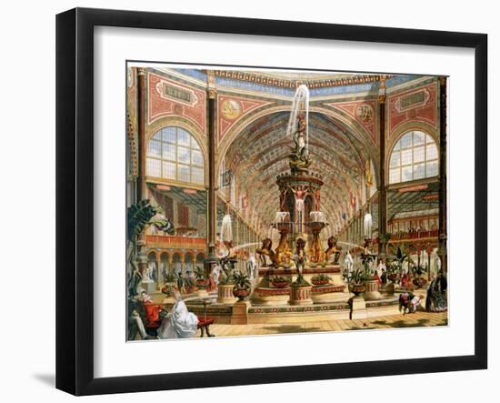 Interior of the Crystal Palace During the International Exhibition, 1862-null-Framed Giclee Print