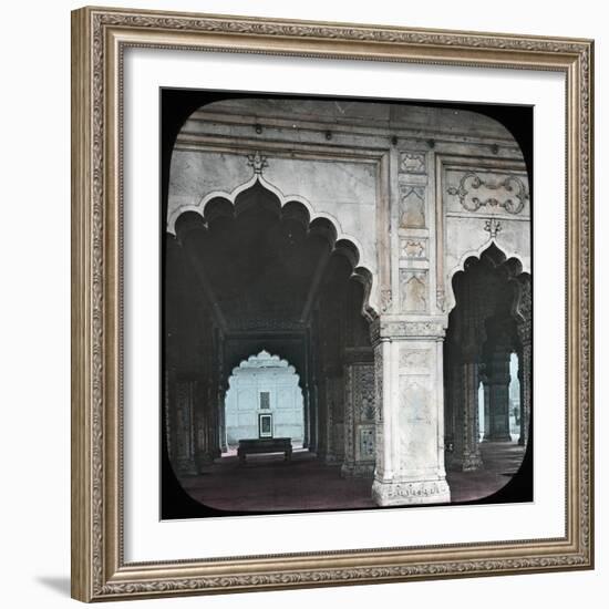 Interior of the Diwan-I-Khas, Red Fort, Delhi, India, Late 19th or Early 20th Century-null-Framed Giclee Print