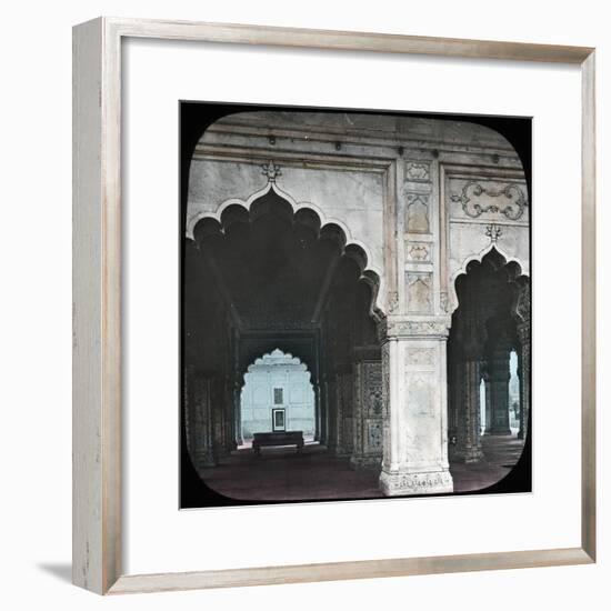 Interior of the Diwan-I-Khas, Red Fort, Delhi, India, Late 19th or Early 20th Century-null-Framed Giclee Print