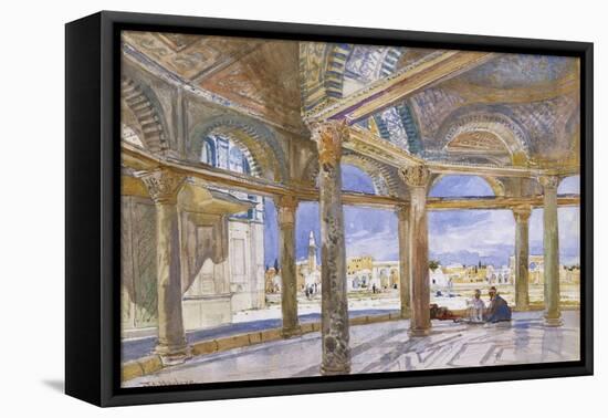 Interior of the Dome of the Chain Looking North, Jerusalem-John Fulleylove-Framed Premier Image Canvas