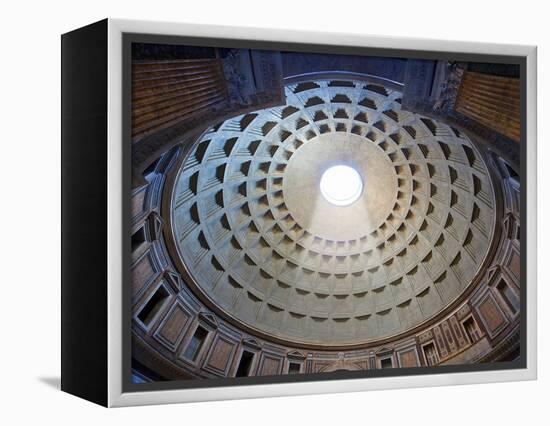 Interior of the dome on the Pantheon in Rome-Sylvain Sonnet-Framed Premier Image Canvas