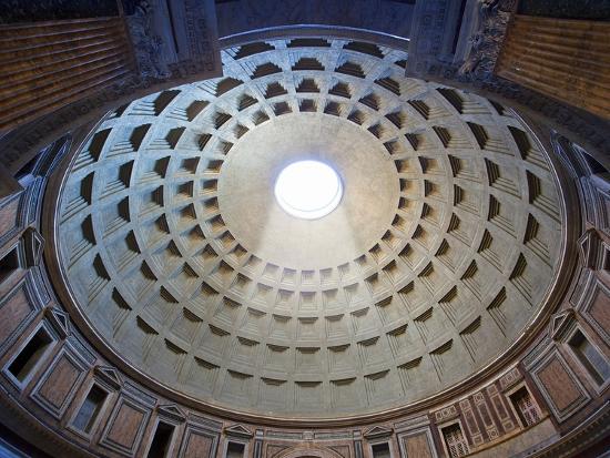Interior Of The Dome On The Pantheon In Rome Photographic Print By Sylvain Sonnet Art Com