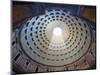 Interior of the dome on the Pantheon in Rome-Sylvain Sonnet-Mounted Photographic Print