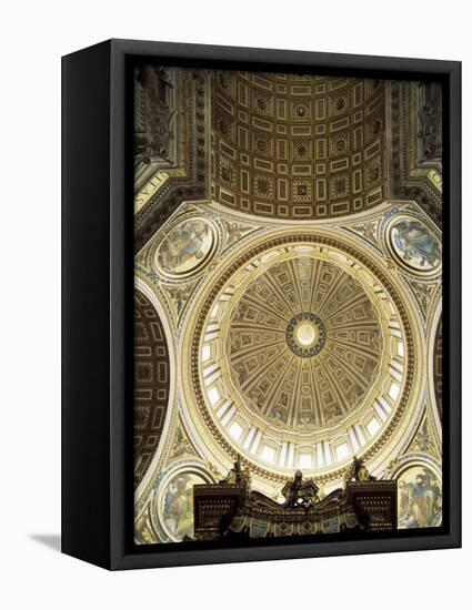 Interior of the Dome, St. Peter's Basilica, Vatican, Rome, Lazio, Italy-G Richardson-Framed Premier Image Canvas