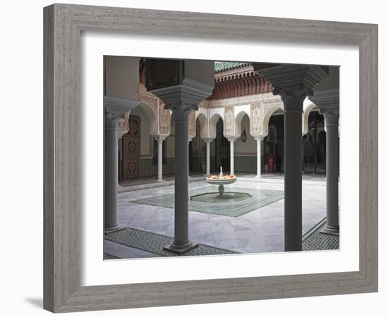 Interior of the Famous Mamounia Hotel in Marrakech-Julian Love-Framed Photographic Print