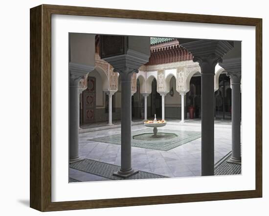 Interior of the Famous Mamounia Hotel in Marrakech-Julian Love-Framed Photographic Print