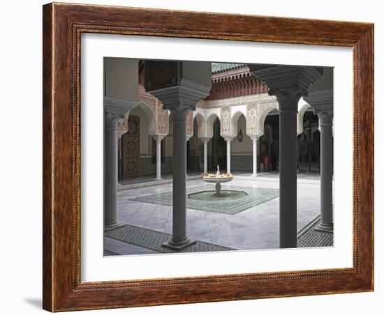 Interior of the Famous Mamounia Hotel in Marrakech-Julian Love-Framed Photographic Print