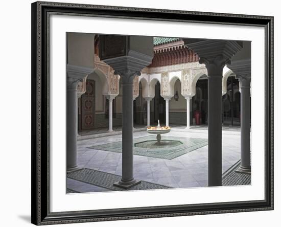 Interior of the Famous Mamounia Hotel in Marrakech-Julian Love-Framed Photographic Print