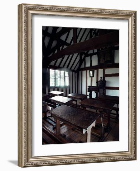 Interior of the Grammar School, Stratford-Upon-Avon, Warwickshire, England, United Kingdom-Adam Woolfitt-Framed Photographic Print