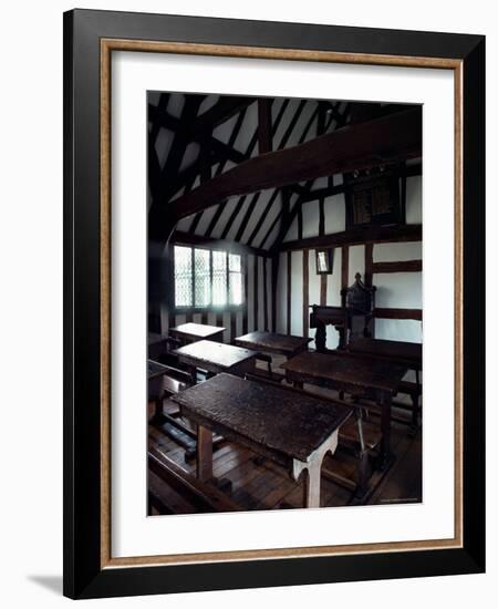 Interior of the Grammar School, Stratford-Upon-Avon, Warwickshire, England, United Kingdom-Adam Woolfitt-Framed Photographic Print