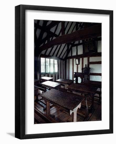 Interior of the Grammar School, Stratford-Upon-Avon, Warwickshire, England, United Kingdom-Adam Woolfitt-Framed Photographic Print