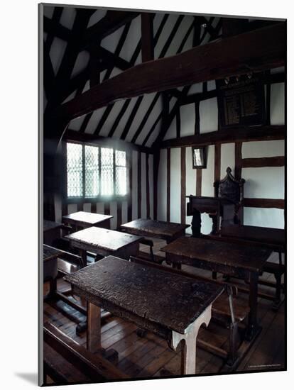 Interior of the Grammar School, Stratford-Upon-Avon, Warwickshire, England, United Kingdom-Adam Woolfitt-Mounted Photographic Print