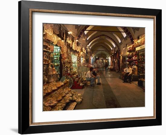 Interior of the Grand Bazaar in Istanbul, Turkey, Europe-Groenendijk Peter-Framed Photographic Print