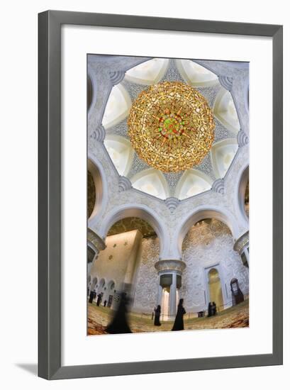 Interior of the Grand Mosque.-Jon Hicks-Framed Photographic Print