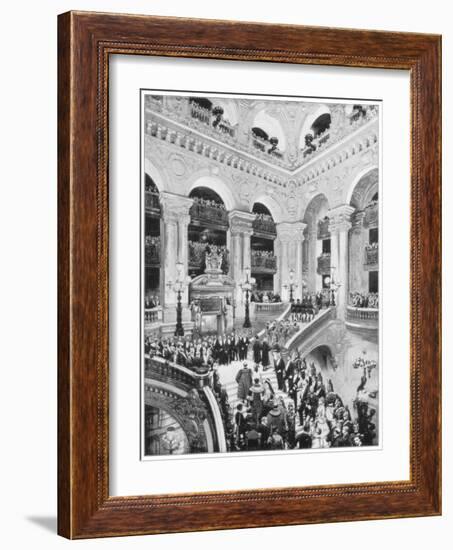 Interior of the Grand Opera House, Paris, Late 19th Century-John L Stoddard-Framed Giclee Print