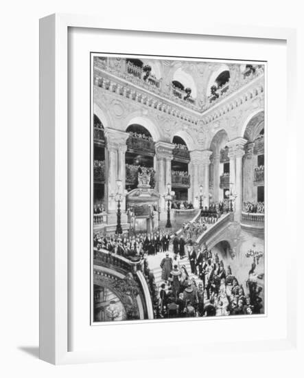 Interior of the Grand Opera House, Paris, Late 19th Century-John L Stoddard-Framed Giclee Print