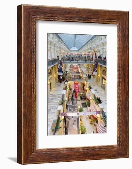 Interior of the GUM department store, Moscow, Russia, Europe-Miles Ertman-Framed Photographic Print