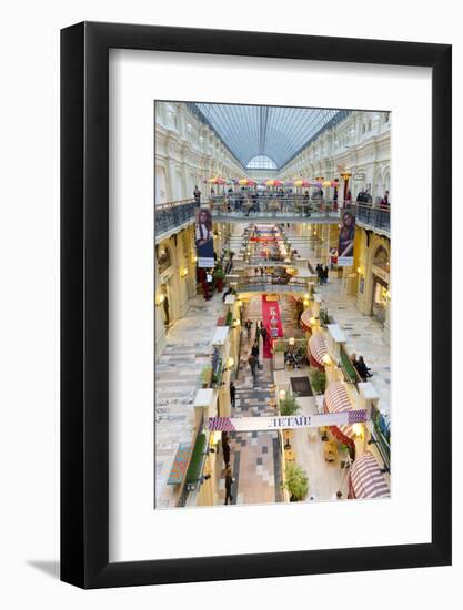 Interior of the GUM department store, Moscow, Russia, Europe-Miles Ertman-Framed Photographic Print