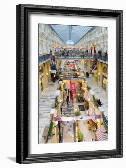Interior of the GUM department store, Moscow, Russia, Europe-Miles Ertman-Framed Photographic Print