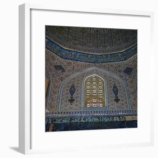 Interior of the Gur-I Mur Mausoleum in Samarkand, 15th century. Artist: Unknown-Unknown-Framed Photographic Print