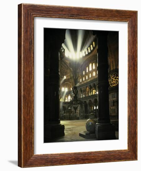 Interior of the Hagia Sophia, Built 533-537 CE-null-Framed Giclee Print