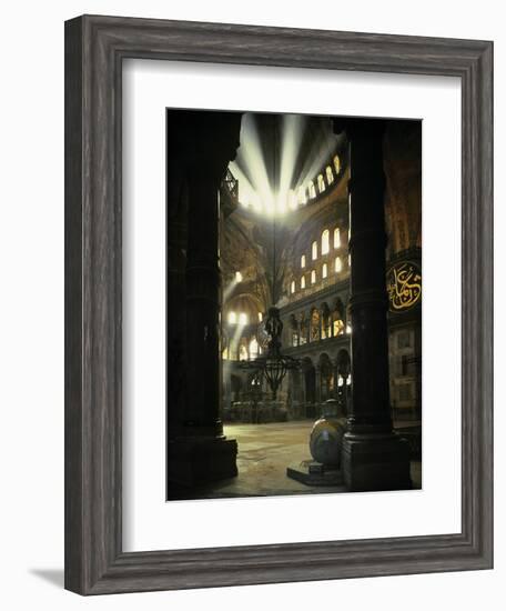 Interior of the Hagia Sophia, Built 533-537 CE-null-Framed Giclee Print