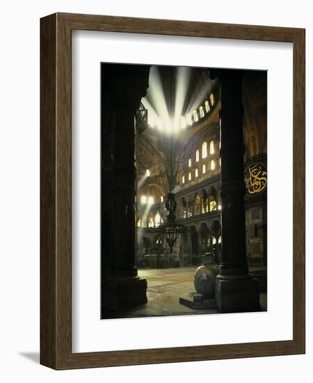 Interior of the Hagia Sophia, Built 533-537 CE-null-Framed Giclee Print