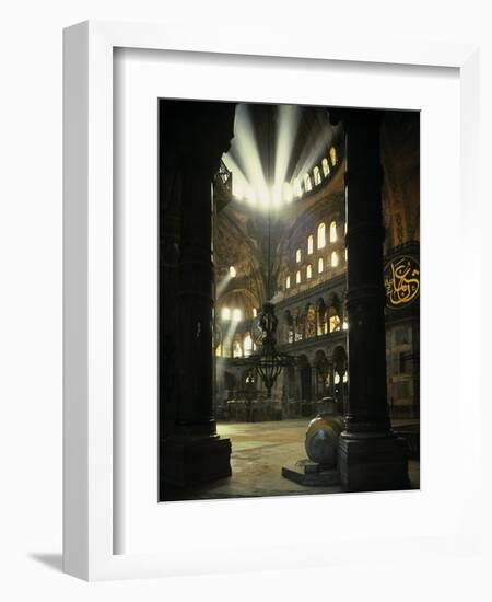 Interior of the Hagia Sophia, Built 533-537 CE-null-Framed Giclee Print