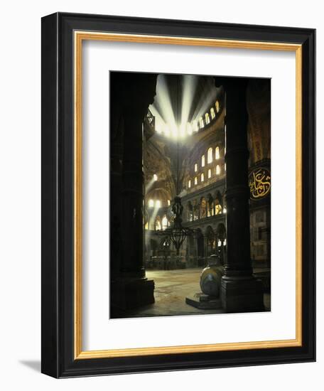 Interior of the Hagia Sophia, Built 533-537 CE-null-Framed Giclee Print