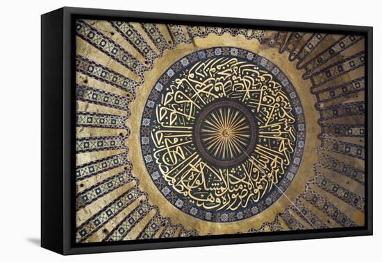 Interior of the Hagia Sophia, Istanbul, Turkey-null-Framed Premier Image Canvas