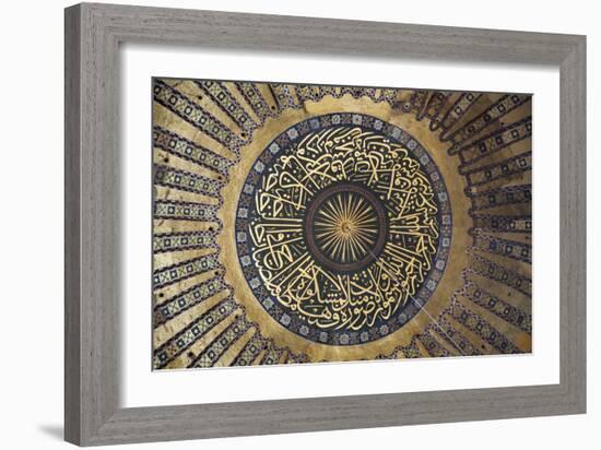 Interior of the Hagia Sophia, Istanbul, Turkey-null-Framed Photographic Print