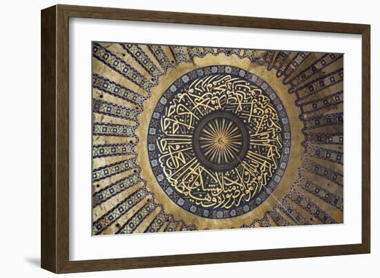 Interior of the Hagia Sophia, Istanbul, Turkey-null-Framed Photographic Print