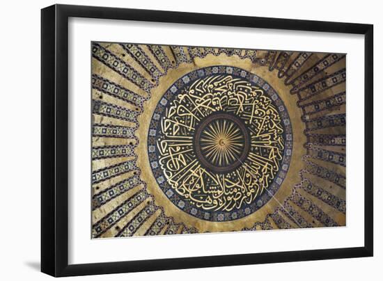 Interior of the Hagia Sophia, Istanbul, Turkey-null-Framed Photographic Print