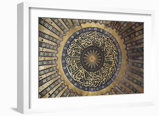 Interior of the Hagia Sophia, Istanbul, Turkey-null-Framed Photographic Print