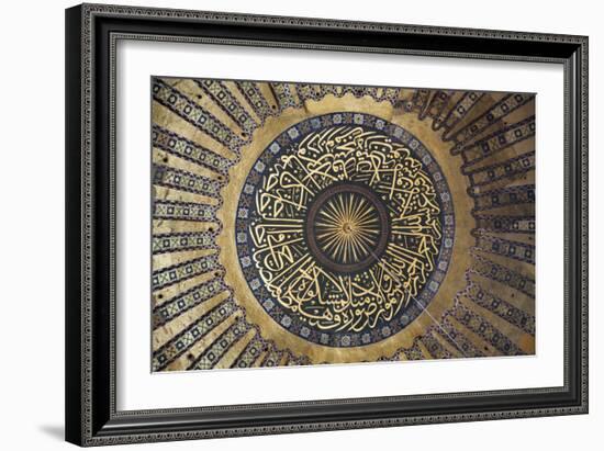 Interior of the Hagia Sophia, Istanbul, Turkey-null-Framed Photographic Print