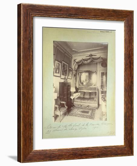 Interior of the Home of Cecile Sorel at 99 Avenue Des Champs Elysees, 1910-Eugene Atget-Framed Giclee Print