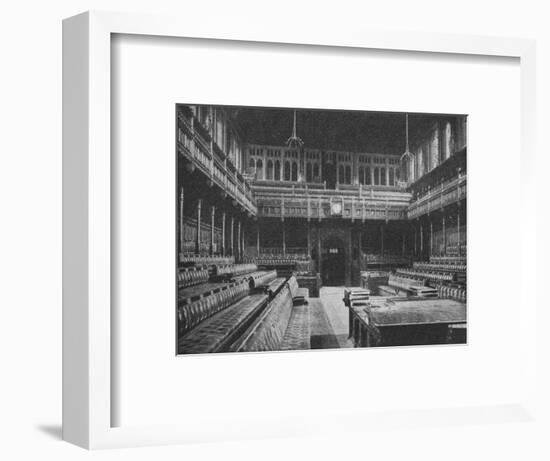 Interior of the House of Commons, Westminster, looking towards the Strangers Gallery, 1909-Unknown-Framed Photographic Print