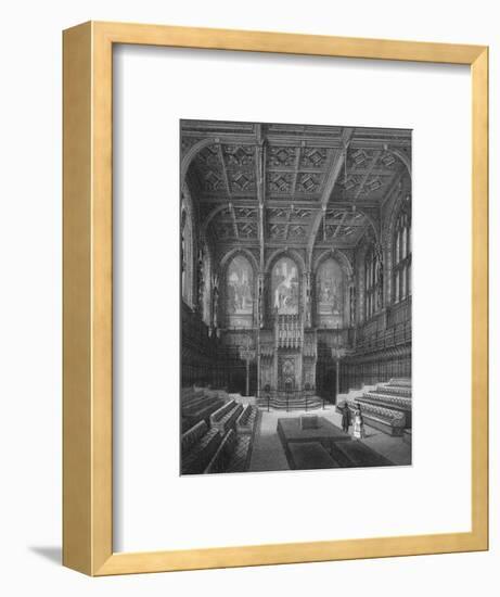 Interior of the House of Lords, Palace of Westminster, London c1878 (1878)-Unknown-Framed Giclee Print