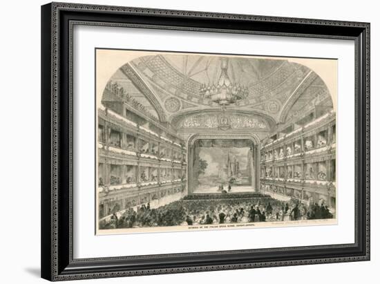 Interior of the Italian Opera House, Covent Garden, London-null-Framed Giclee Print