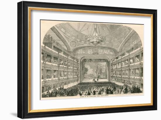 Interior of the Italian Opera House, Covent Garden, London-null-Framed Giclee Print