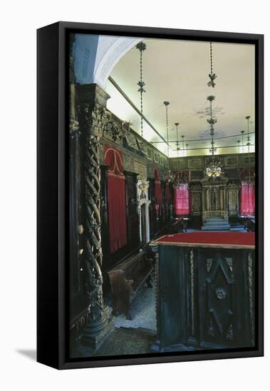 Interior of the Italian Synagogue, Venice-null-Framed Premier Image Canvas