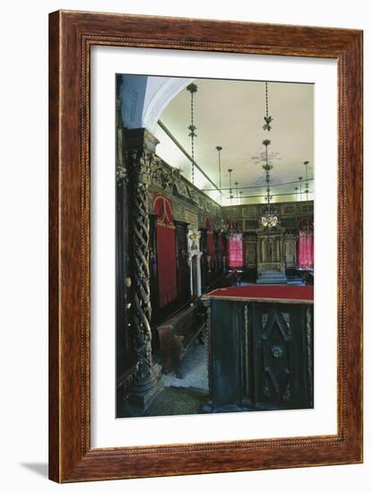 Interior of the Italian Synagogue, Venice-null-Framed Photographic Print